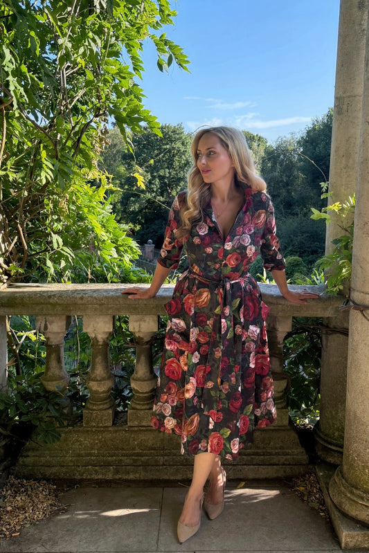 Back in Stock - BEST SELLER - The 'Zip Pocket' Dress in Old Masters