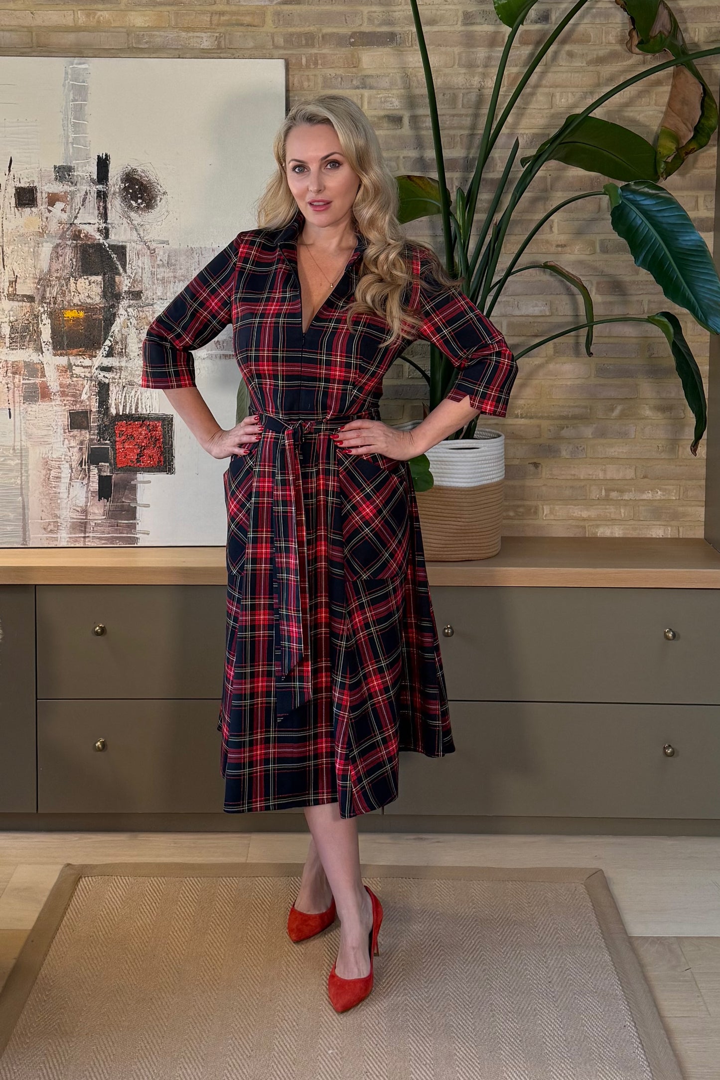 The 'Zip Pocket' Dress in Tartan - Sold Out - Pre Order - NEW STOCK - Arrives w/c 8th Dec