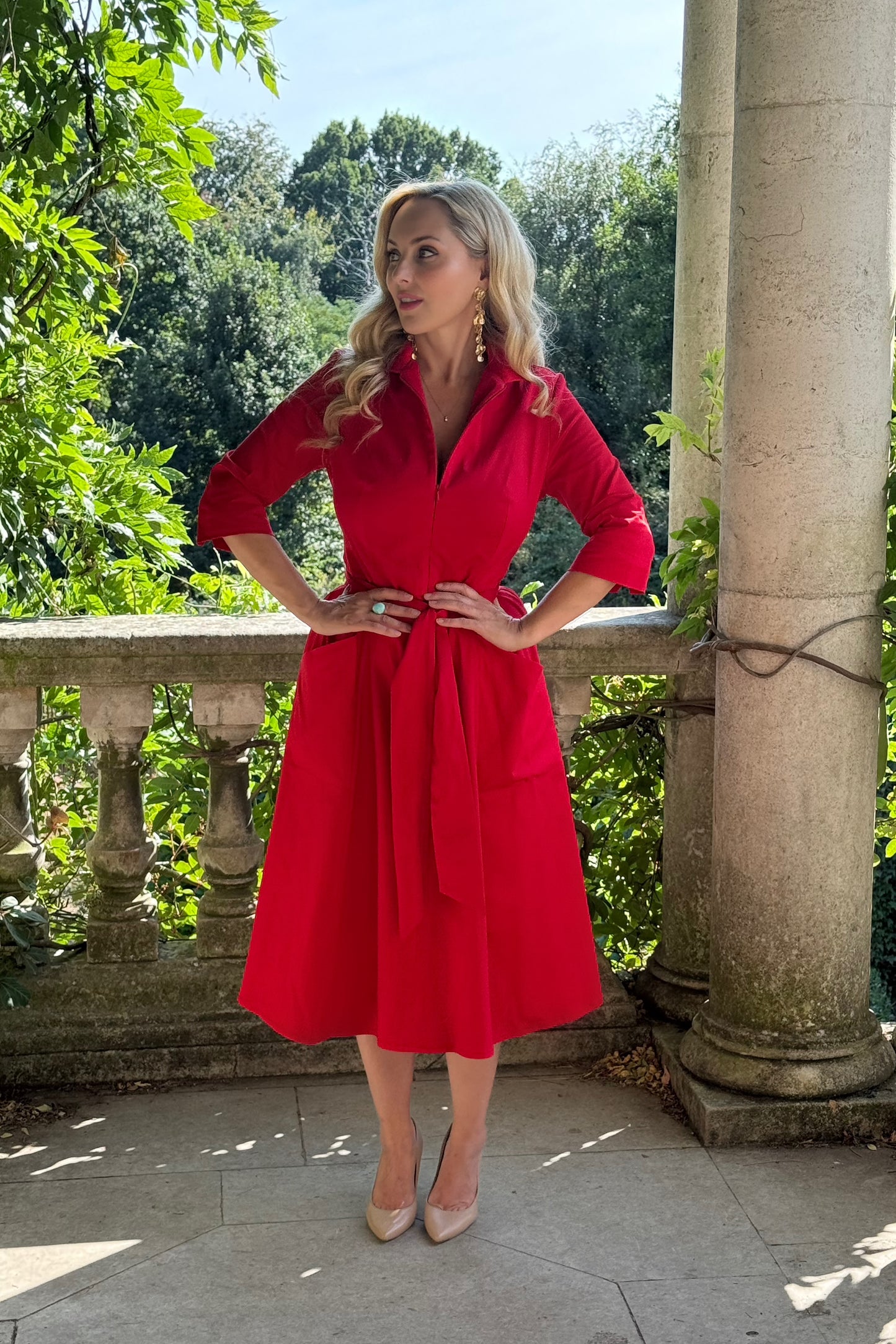 BACK IN STOCK - The 'Zip Pocket' Dress in Red
