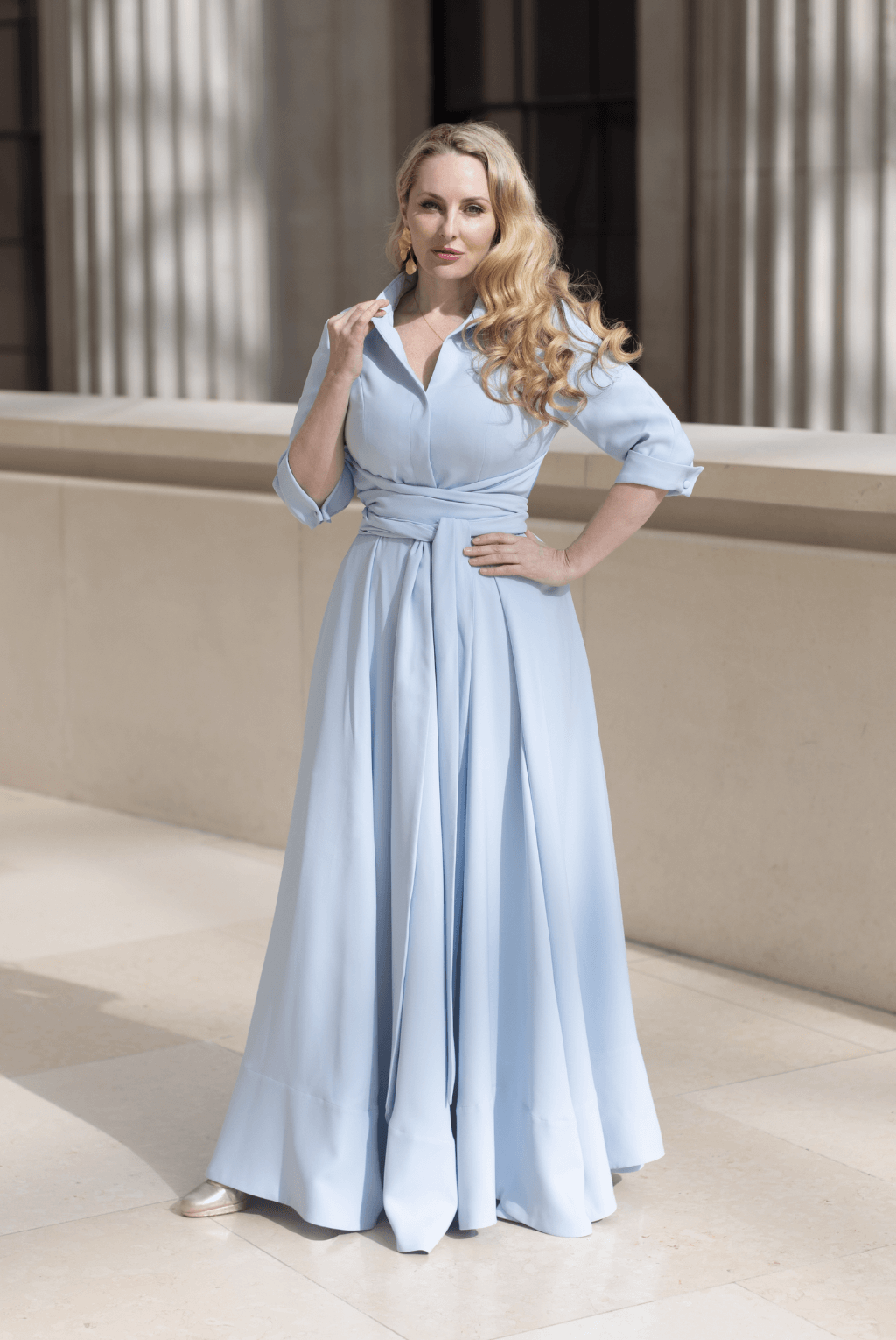 Pale Blue Signature Dress alt