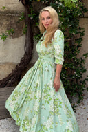 'Suzannah' in Green Belle Fleur Print