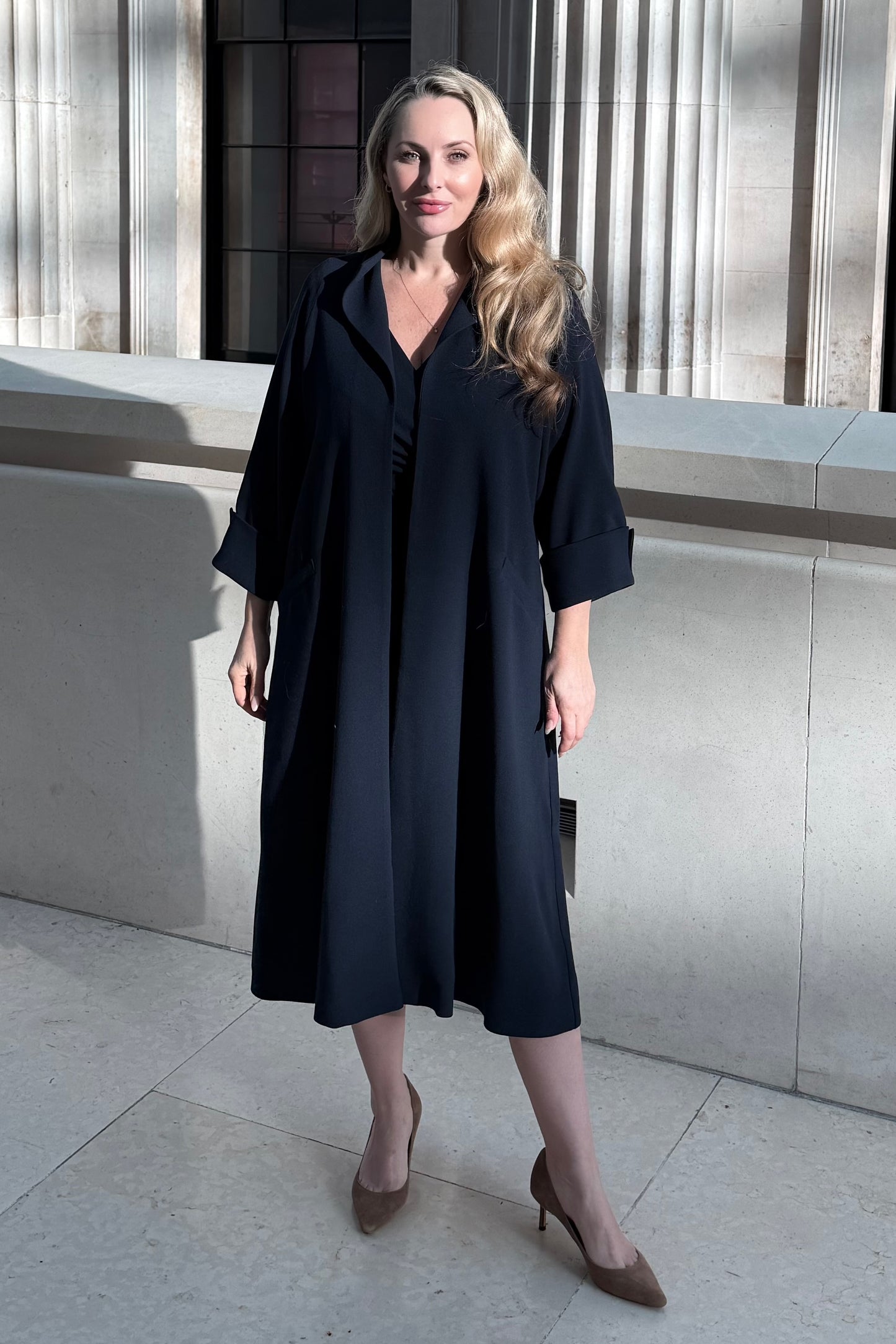 Back In Stock  - The Iconic 'Confident' dress in Navy