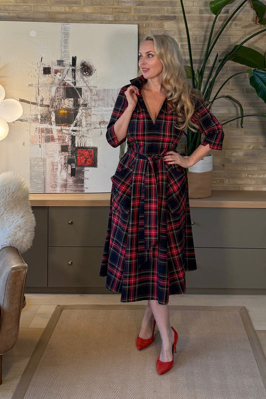 The 'Zip Pocket' Dress in Tartan - Sold Out - Pre Order - NEW STOCK  - Arrives w/c 8th Dec