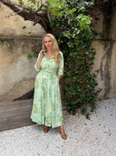 'Suzannah' in Green Belle Fleur Print