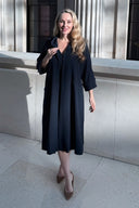 The 'Cliveden' Swing Coat in Navy