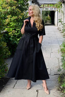 The 'Always' 'Zip Pocket' Dress in Black - Ballerina Length