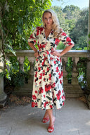 The 'Always' Zip Pocket Dress in 'Charlotte's Roses'