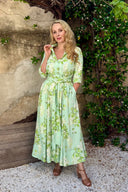 'Suzannah' in Green Belle Fleur Print