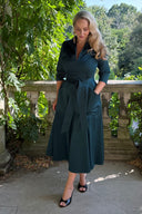 The 'Zip Pocket' in Deep Forest  - Ballerina Length