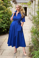 The 'Always' 'Zip Pocket' in Bright Blue - Ballerina Length