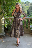The 'Zip Pocket' in Leopard - Ballerina Length