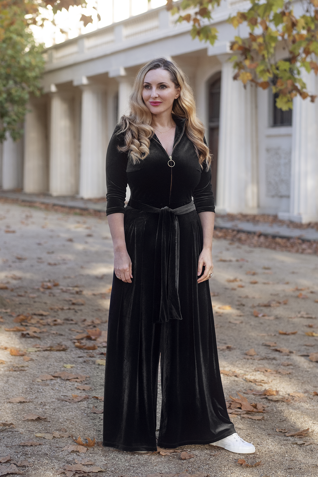 Hampstead Velvet Jumpsuit in Black