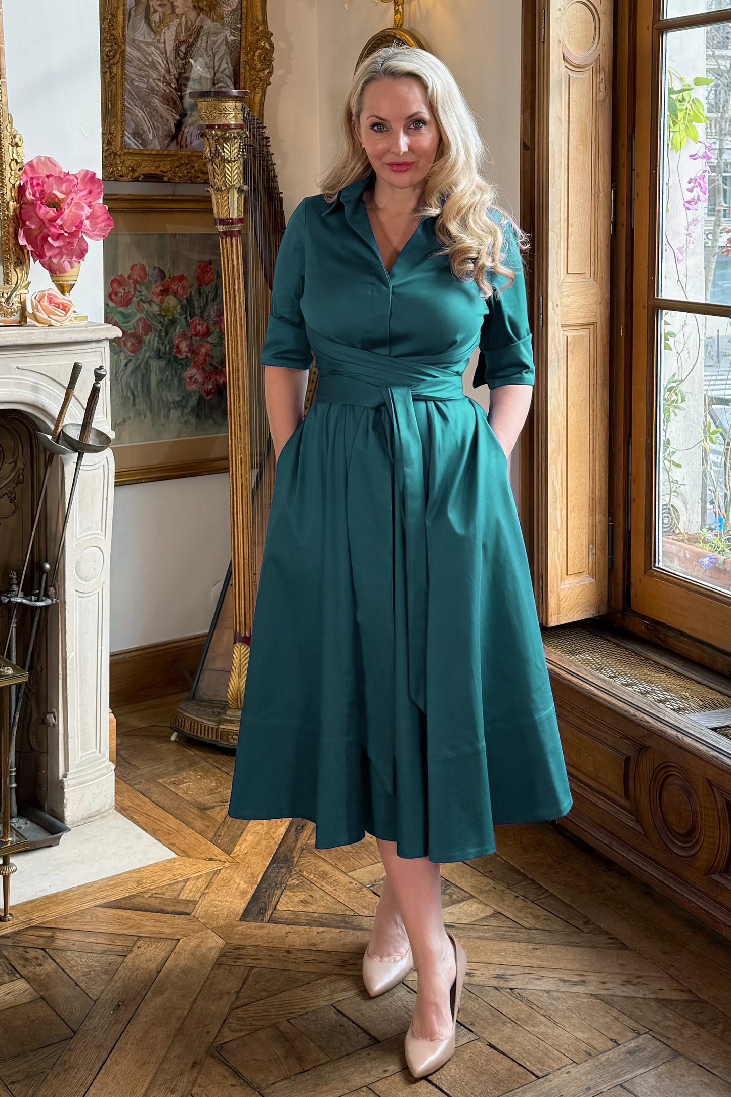 NEW IN -  'Sasha' in Pine Green