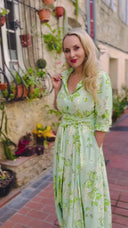 'Suzannah' in Green Belle Fleur Print